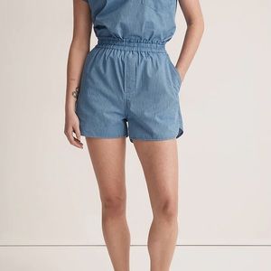 NWT Madewell textural pull on shorts